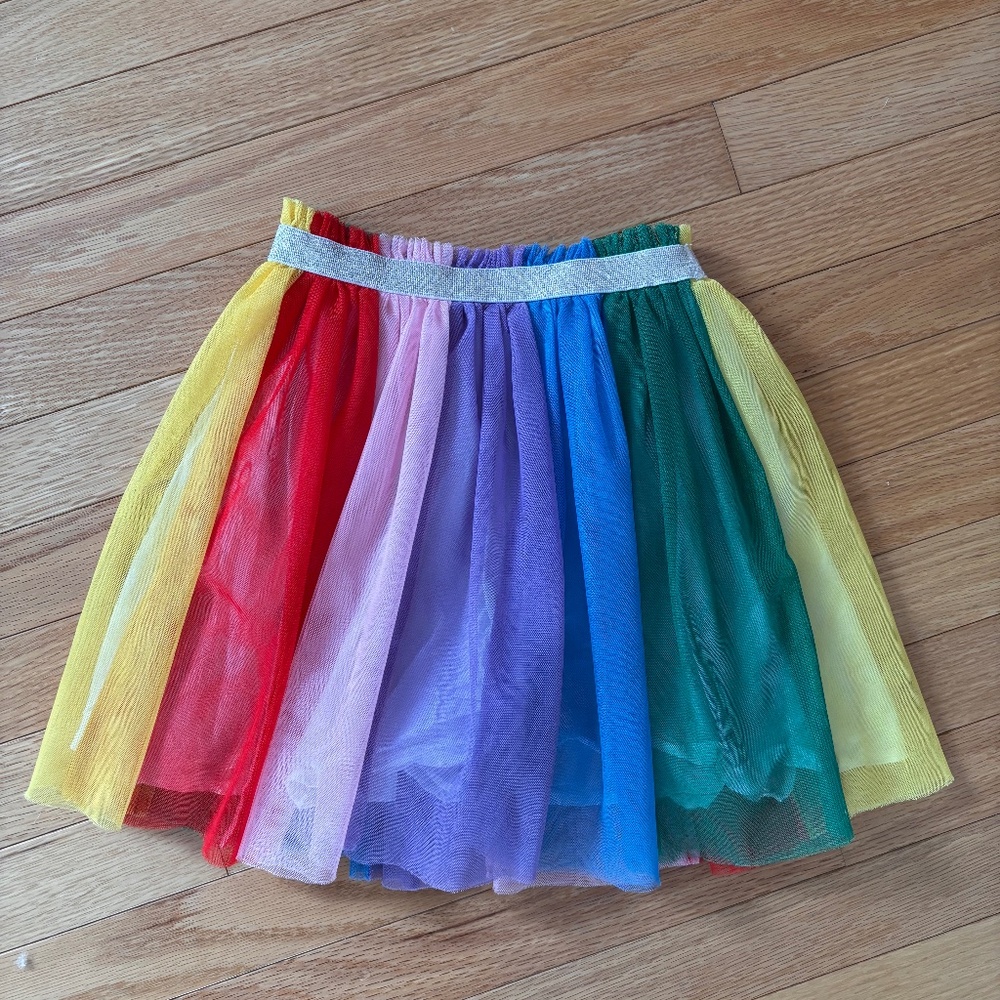 Hanna Andersson rainbow tulle skirt
